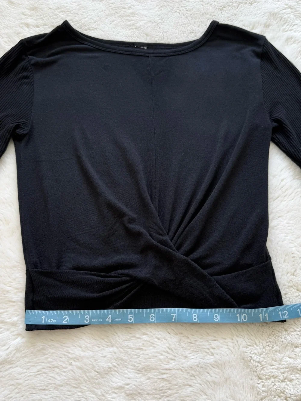 ALO Yoga women long sleeve black top size S